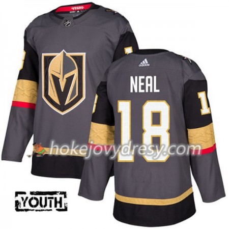 Dětské Hokejový Dres Vegas Golden Knights James Neal 18 Adidas 2017-2018 Šedá Authentic